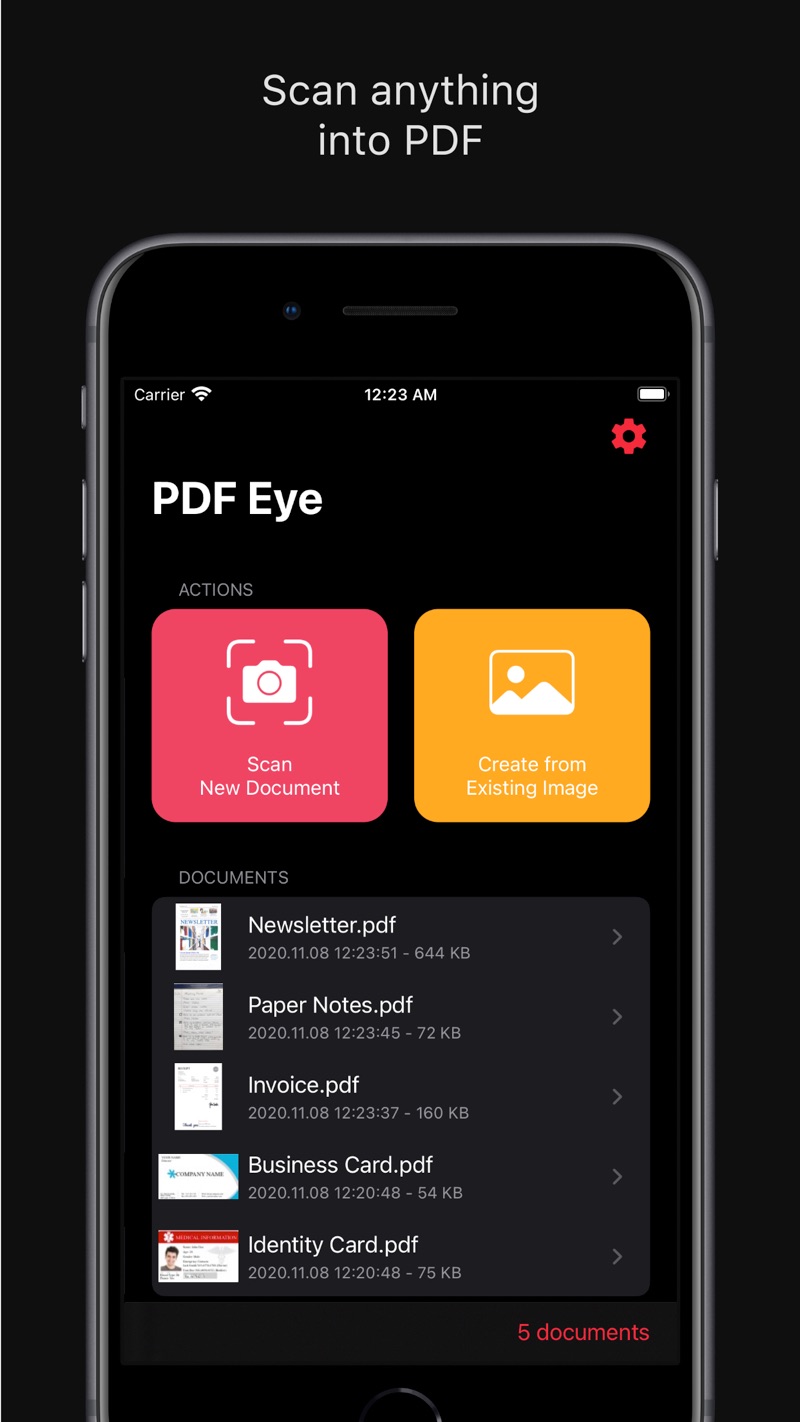 Scan anything into PDF